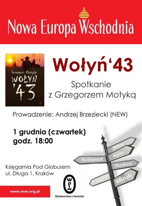Spotkanie z Grzegorzem Motyką w Krakowie